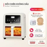 Nồi chiên không dầu Masuto MSKingAir - Dung tích 6L - 2 tầng đốt không cần trở lật - Phiên bản mới 2026