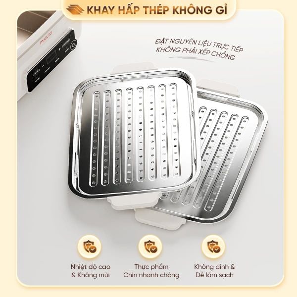 Nồi lẩu hấp đa năng Masuto dung tích 14.5L