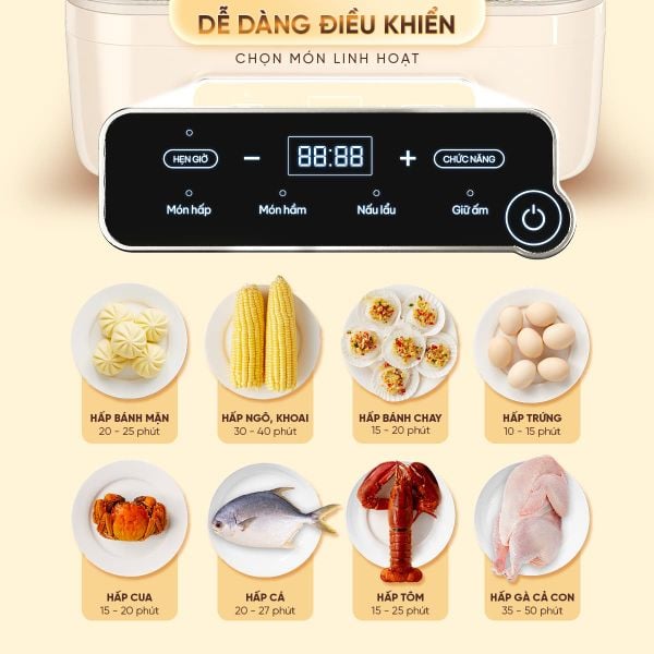 Nồi lẩu hấp đa năng Masuto dung tích 14.5L