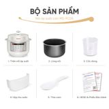 Nồi cơm áp suất 5L Masuto MSPC05 - 10 chức năng nấu, chế độ nấu mở nắp riêng biệt