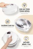 Nồi cơm áp suất 5L Masuto MSPC05 - 10 chức năng nấu, chế độ nấu mở nắp riêng biệt