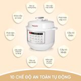Nồi cơm áp suất 5L Masuto MSPC05 - 10 chức năng nấu, chế độ nấu mở nắp riêng biệt
