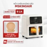 Nồi chiên không dầu Masuto MSKingAir - Dung tích 6L - 2 tầng đốt không cần trở lật - Phiên bản mới 2026