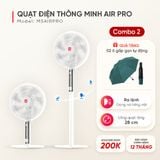 Quạt thông minh Masuto Air Pro cánh lớn 28cm – Điều khiển giọng nói Tiếng Việt, động cơ BLDC tiết kiệm điện