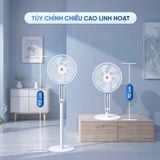 Quạt thông minh Masuto Air Pro cánh lớn 28cm – Điều khiển giọng nói Tiếng Việt, động cơ BLDC tiết kiệm điện