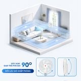 Quạt thông minh Masuto Air Pro cánh lớn 28cm – Điều khiển giọng nói Tiếng Việt, động cơ BLDC tiết kiệm điện