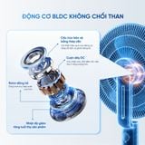 Quạt thông minh Masuto Air Pro cánh lớn 28cm – Điều khiển giọng nói Tiếng Việt, động cơ BLDC tiết kiệm điện