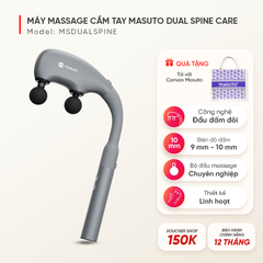 Máy massage cầm tay búa đấm Masuto DualSpine Care - Nhân đôi tác động, giảm đau cơ cấp tốc
