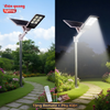 Bộ Đèn Đường Led Solar Năng Lượng Mặt Trời 300W/ 400W Siêu Sáng ECO SCD03 6500K (Ánh Sáng Trắng, Thân Nhôm, IP65, tấm pin rời)