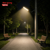 Bộ Đèn Đường Led Solar Năng Lượng Mặt Trời Cảm Biến Ánh Sáng Trắng ECO 200W SCD02 6500K (2300lm, cảm biến PIR, IP65, tấm pin tích hợp)
