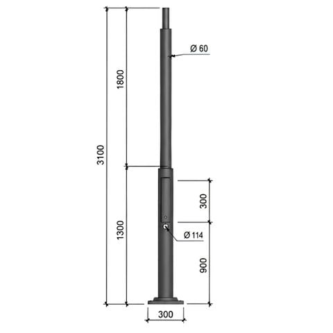 Trụ đèn cảnh quan Điện Quang TCQ 04