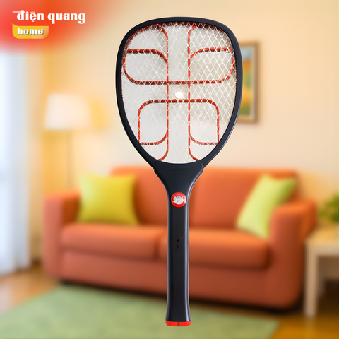 Vợt muỗi ĐQ EMR02 BLR (Pin Lithium, Đen – Đỏ, sản phẩm xanh)