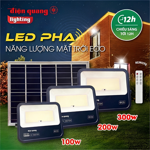 Đèn năng lượng mặt trời Điện Quang Solar SL03 V03 Ánh Sáng Trắng