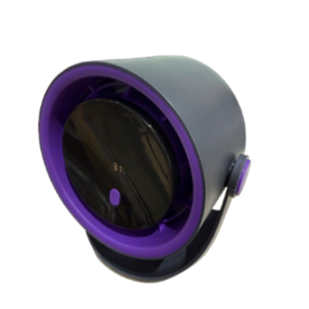 Quạt sạc cầm tay hoặc để bàn ĐQ HDRF01B GP (5W, Màu Xám Tím, Type C)
