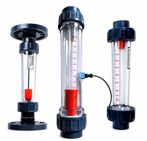 Đồng hồ lưu lượng dạng rôto ống nhựa ABS dòng LZS bền bỉ, dùng để đo chính xác chất lỏng và khí/nhà