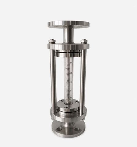Lưu lượng kế LZB-FA100-25 inox 304 rotameter nhiệt độ cao thủy tinh kim loại ống mặt bích cho nước gas Air Medium OEM tùy chỉnh, DN15-DN100