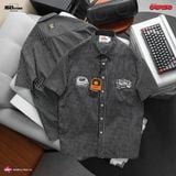 Áo Sơ Mi Nam Tay Ngắn ICONDENIM Garfield Preppy Paws Check Form Relaxed
