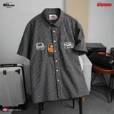 Áo Sơ Mi Nam Tay Ngắn ICONDENIM Garfield Preppy Paws Check Form Relaxed