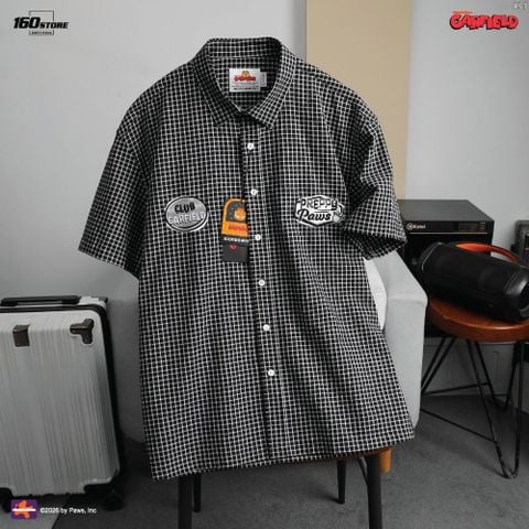 Áo Sơ Mi Nam Tay Ngắn ICONDENIM Garfield Preppy Paws Check Form Relaxed