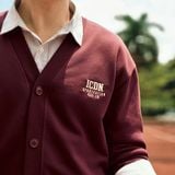Áo Khoác Nỉ Cardigan Nam ICONDENIM Corwin Form Regular