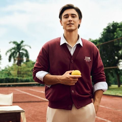 Áo Khoác Nỉ Cardigan Nam ICONDENIM Corwin Form Regular