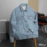 Áo Khoác Denim Nam Stripe Trucker Form Regular