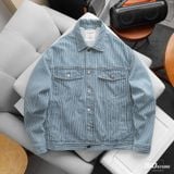Áo Khoác Denim Nam Stripe Trucker Form Regular