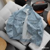 Áo Khoác Denim Nam Stripe Trucker Form Regular