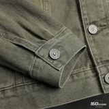 Áo Khoác Jean Nam ICONDENIM Moss Sage Tint Wash Form Loose