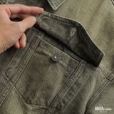 Áo Khoác Jean Nam ICONDENIM Moss Sage Tint Wash Form Loose