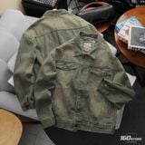 Áo Khoác Jean Nam ICONDENIM Moss Sage Tint Wash Form Loose