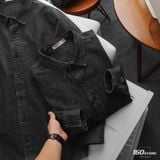 Áo Khoác Sơ Mi Nam Dark Grey Form Regular