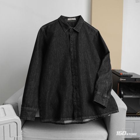 Áo Khoác Sơ Mi Nam Dark Grey Form Regular
