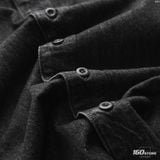 Áo Khoác Sơ Mi Nam Dark Grey Form Regular