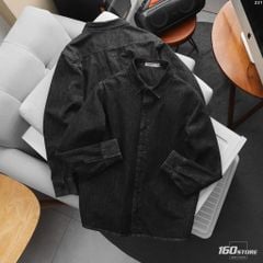 Áo Khoác Sơ Mi Nam Dark Grey Form Regular