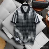 Áo Polo Nam ICONDENIM Braided Stripes