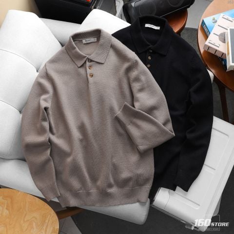 Áo Polo Len Nam Tay Dài ICONDENIM City Fade