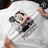 Áo Thun Nam Tay Ngắn Disney Mickey Form Boxy
