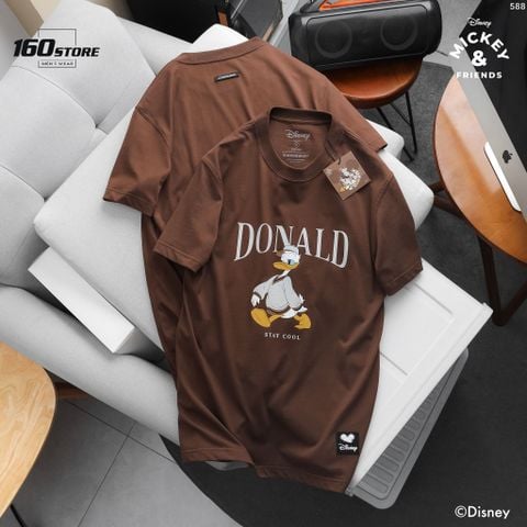 Áo Thun Nam Tay Ngắn Hoạ Tiết In Disney Donald Form Regular