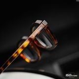 Mắt Kính Nam Vintage Wave Nâu Vân Gỗ
