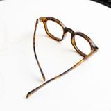 Mắt Kính Nam Vintage Wave Nâu Vân Gỗ
