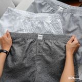 Combo 3 Quần Ngủ Nam Cotton Pattern Mix Form Relaxed Boxer Short