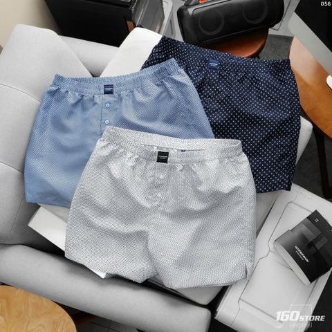 Combo 3 Quần Ngủ Nam Cotton Pattern Mix Form Relaxed Boxer Short