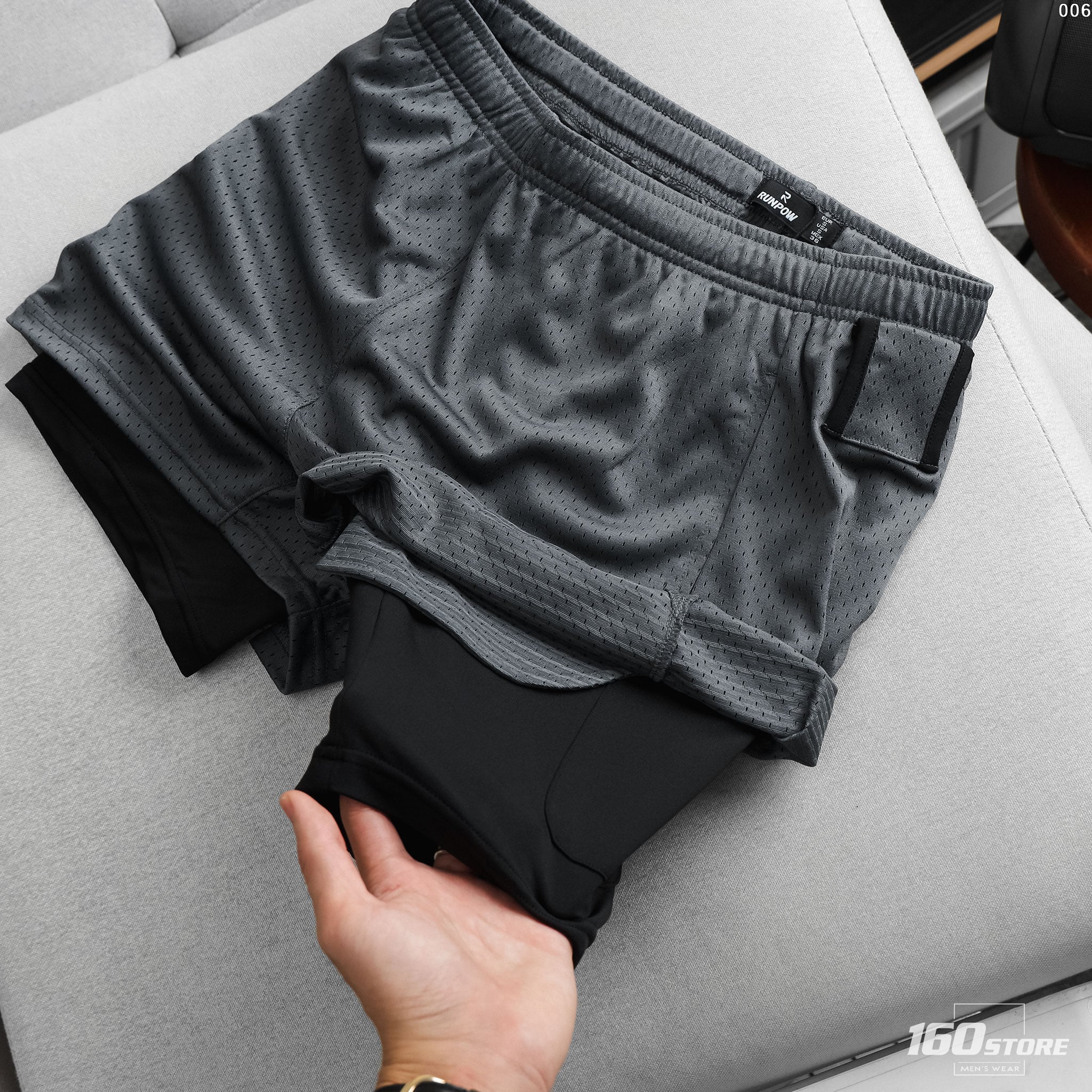 Set Đồ Nam RUNPOW Airflow Mesh Jersey