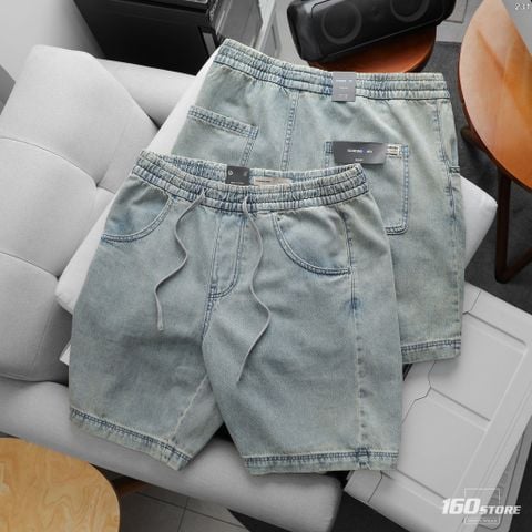 Quần Short Nam Bermuda Denim Form Baggy