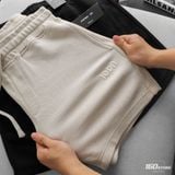 Quần Short Nam Pique Lưng Thun Trim Edge Form Regular