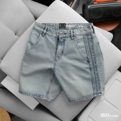 Quần Short Jean Nam ICONDENIM Trim Edge Form Baggy