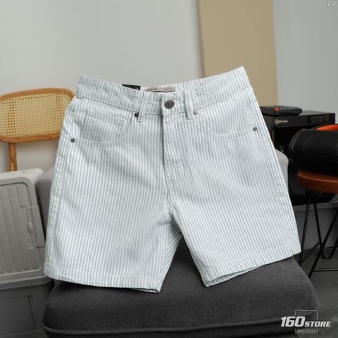 Quần Short Nam Denim Sọc Sundaze Rush Form Regular
