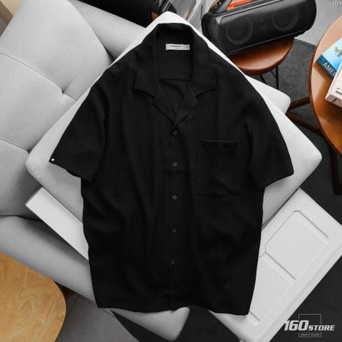 Áo Sơ Mi Nam Tay Ngắn ICONDENIM Crinkle Crest Shirt