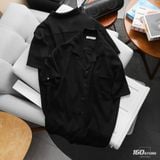 Áo Sơ Mi Nam Tay Ngắn ICONDENIM Crinkle Crest Shirt